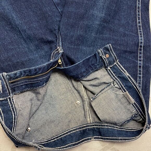 Gitano Denim Blue Jeans - Dark Wash With Stitching - Picture 6 of 9